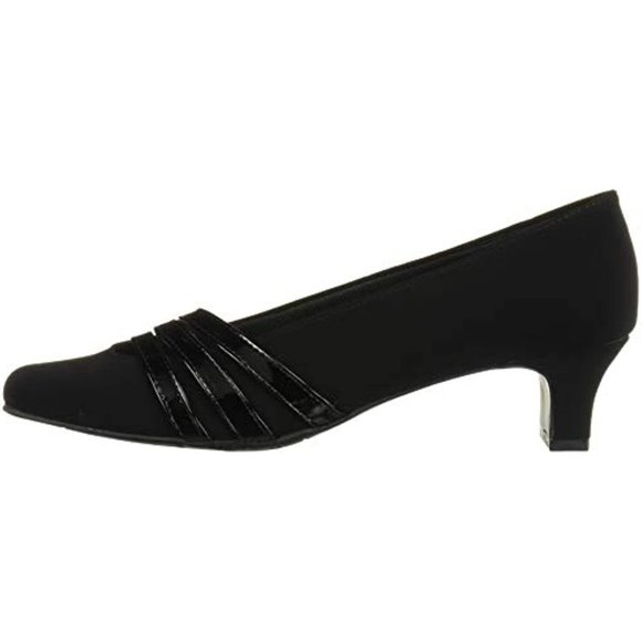 Easy Street Women's Entice Dress Shoe Pump, Black Suede, 11 M US - Picture 8 of 8